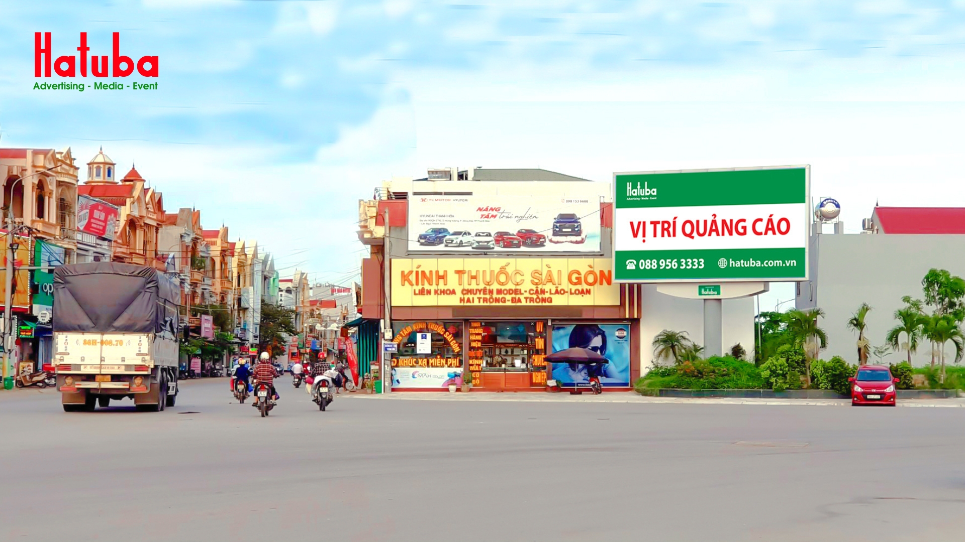 Vị trí biển quảng cáo LED ngoài trời tại xã Hoằng Hóa, Thanh Hóa