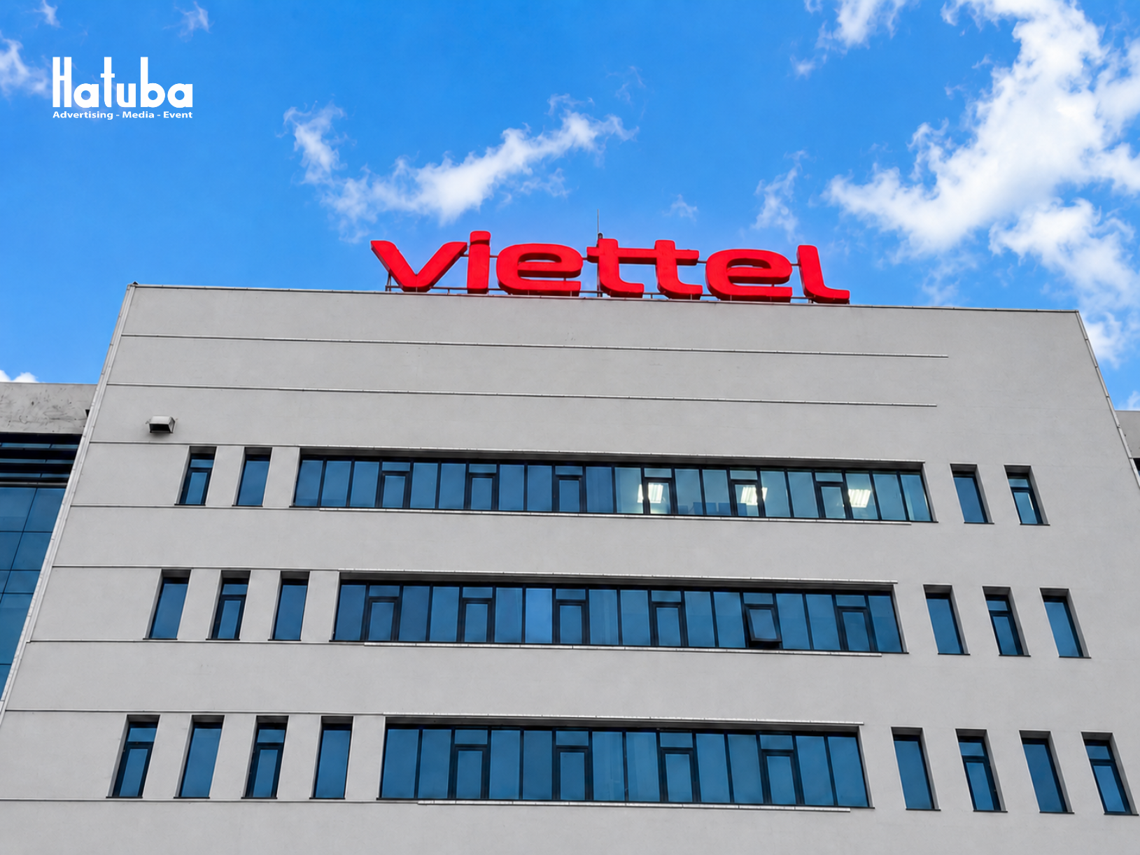 Biển hiệu quảng cáo Viettel tại điểm giao dịch do Hatuba thi công tại Thanh Hóa