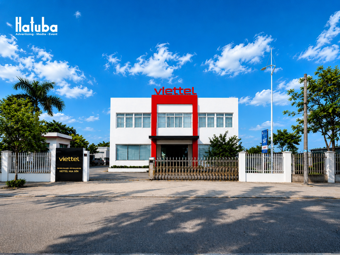 Biển hiệu quảng cáo Viettel hoàn thiện tại điểm giao dịch Nga Sơn - Thanh Hóa sau nghiệm thu