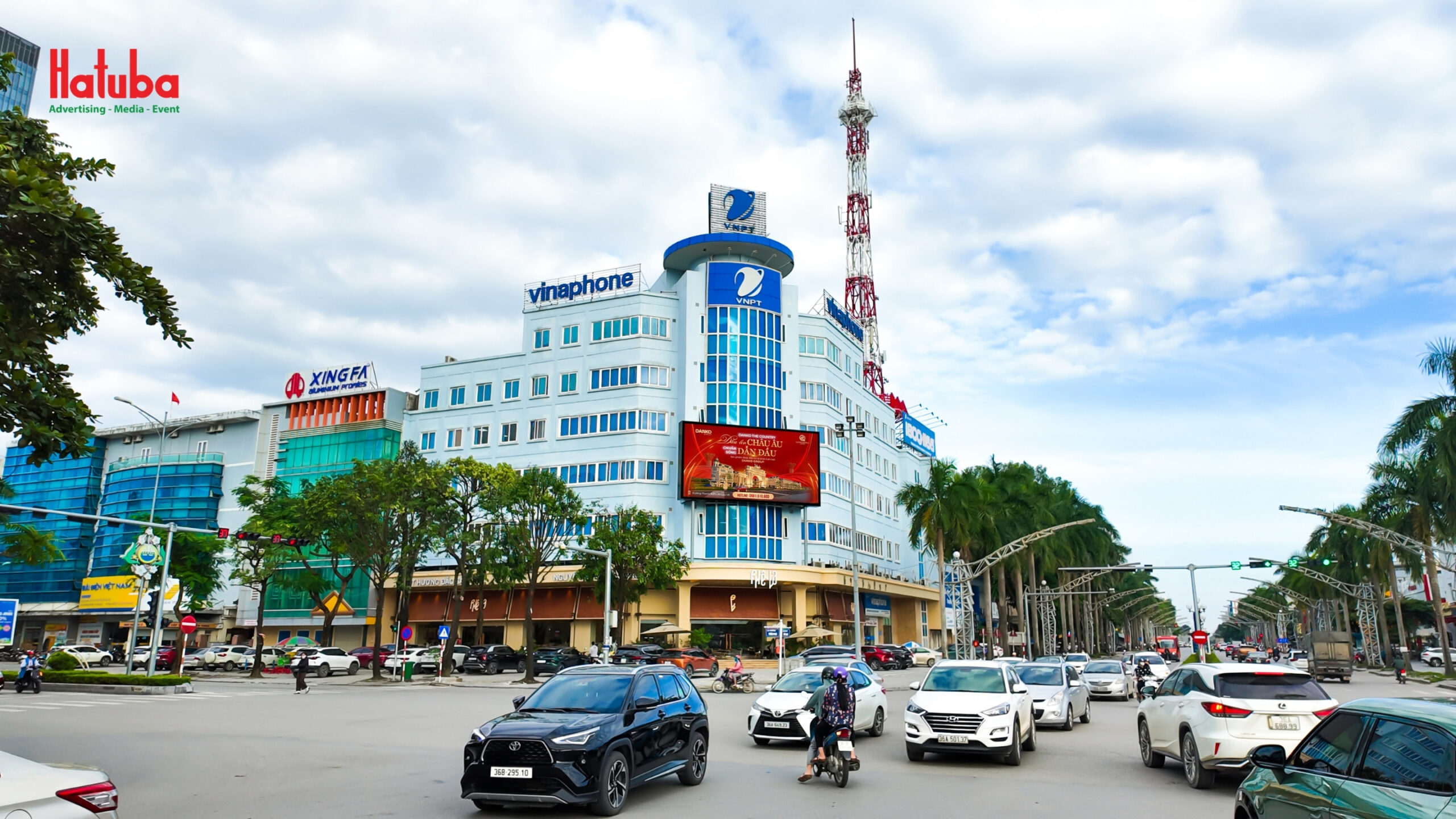 Ngã tư Lê Lợi, Thanh Hóa — vị trí đặt màn hình LED quảng cáo Danko The Country