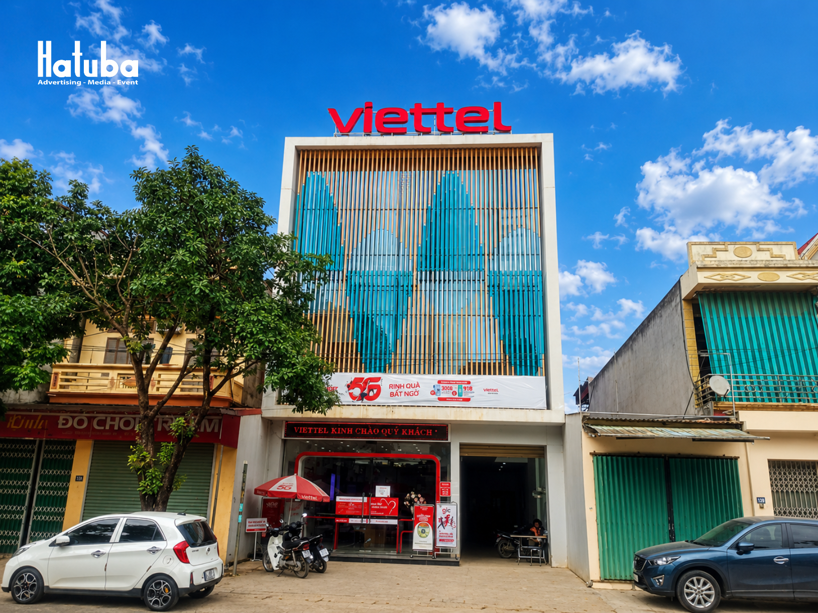 Nghiệm thu và bàn giao biển hiệu quảng cáo Viettel của Hatuba