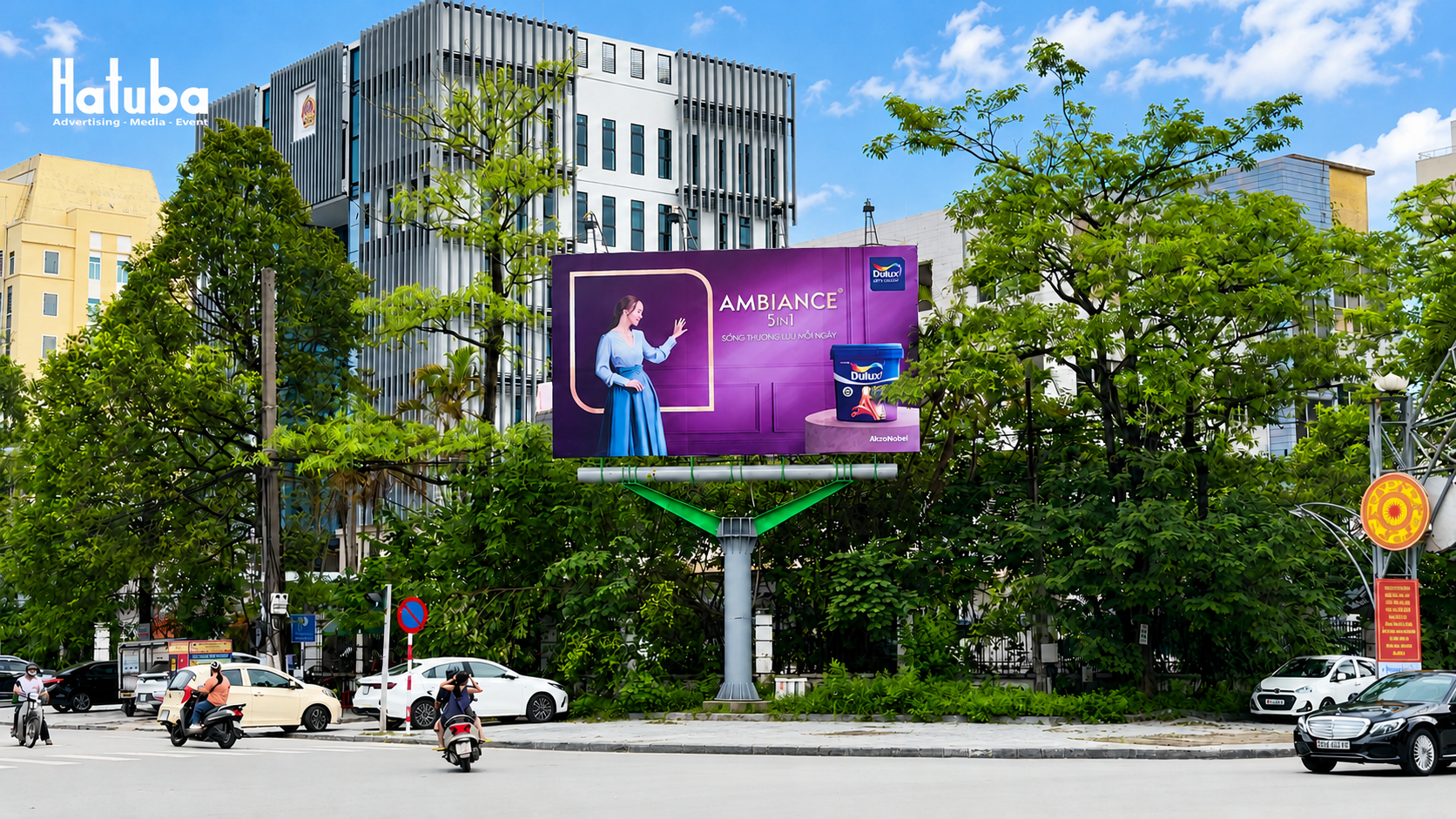 Pano quảng cáo ngoài trời Sơn Dulux tại Thanh Hóa do Hatuba thi công