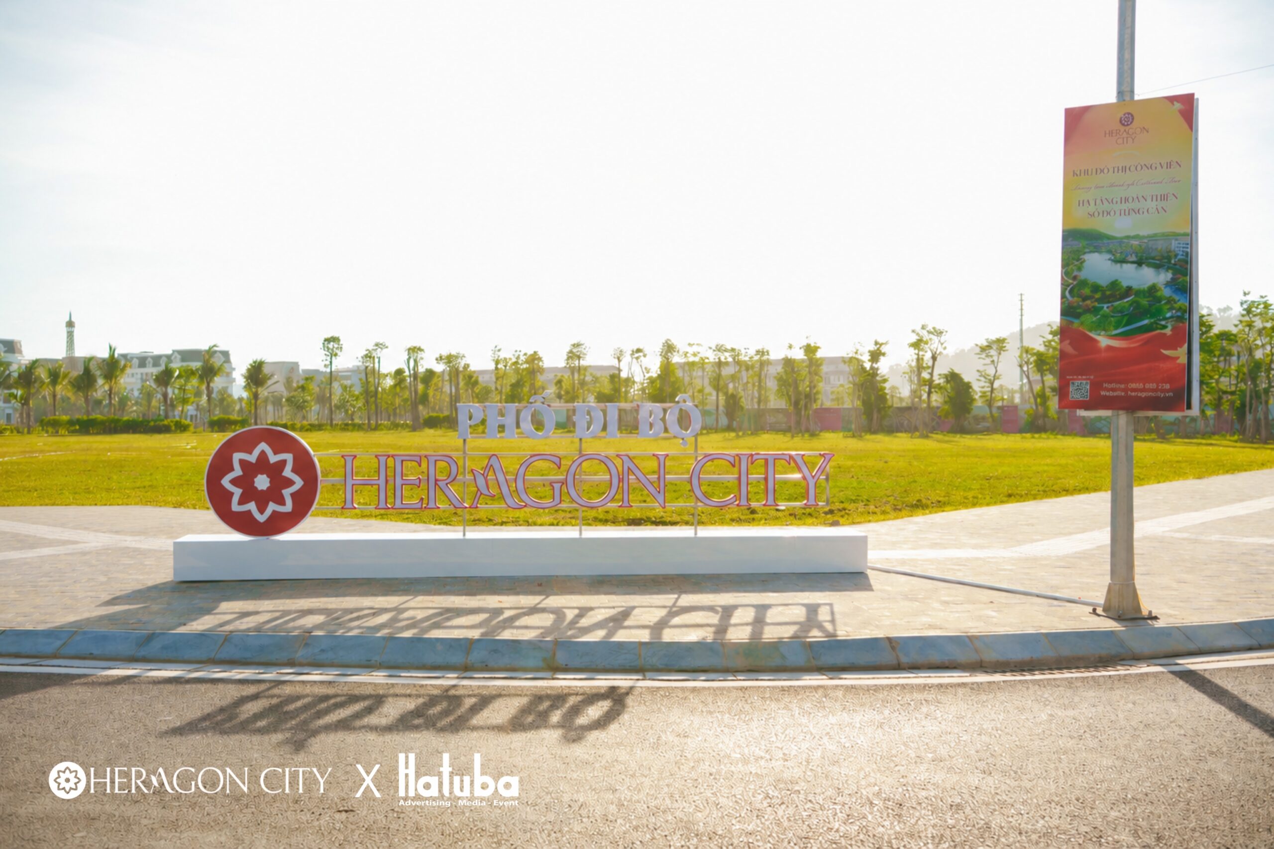 Không gian Phố đi bộ Heragon City Thanh Hóa do HATUBA đồng hành triển khai 