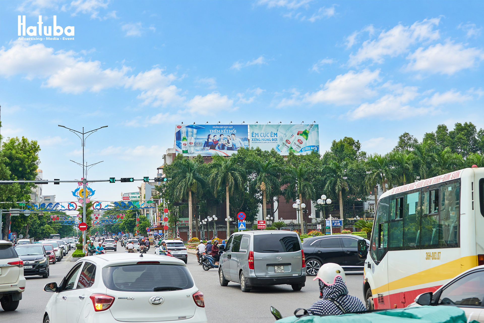 Dự án quảng cáo Pano Bia Sài Gòn do HATUBA triển khai tại Thanh Hóa