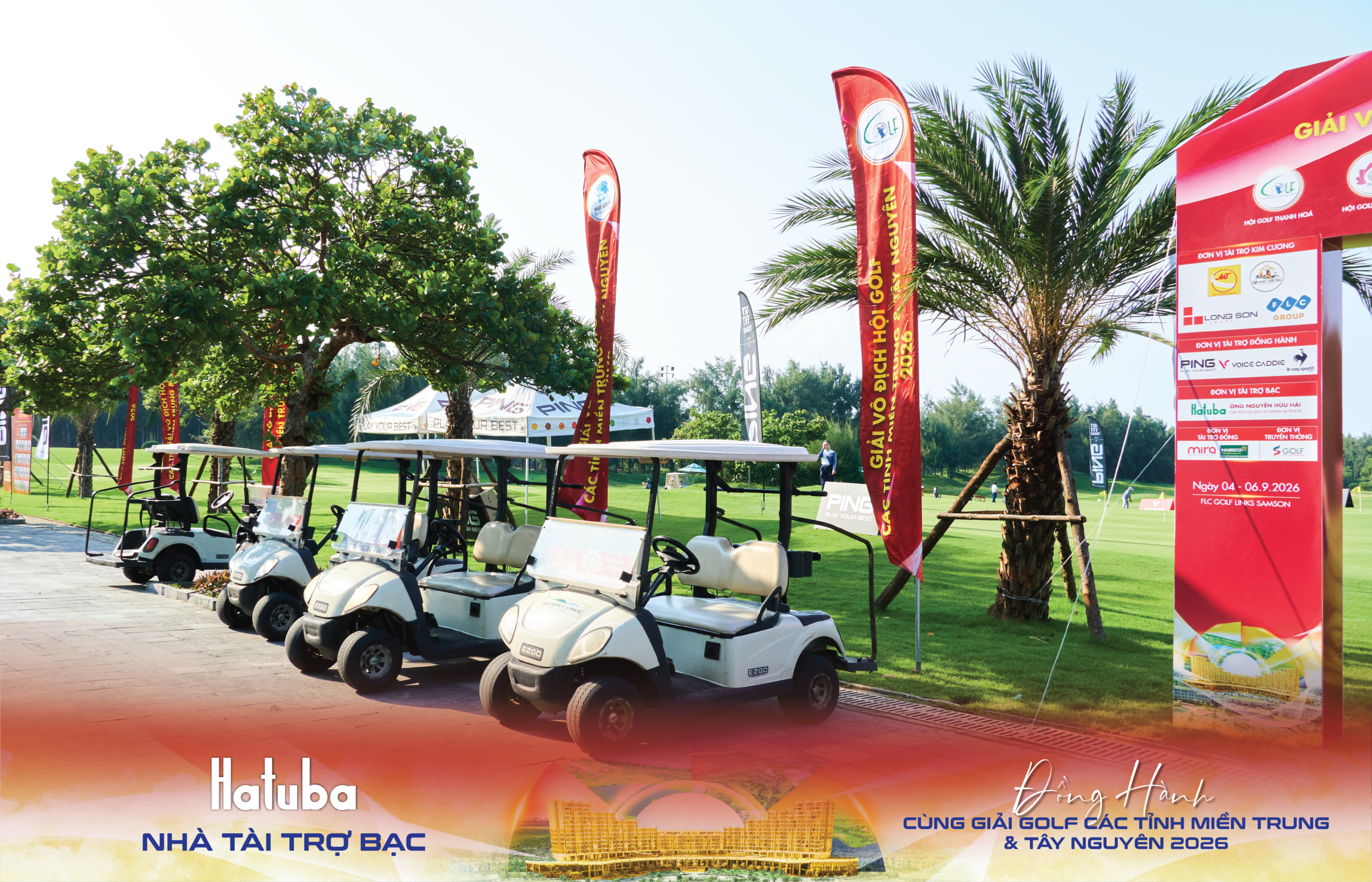HATUBA thi công cờ phướn Giải Golf tại FLC Golf Links Sầm Sơn