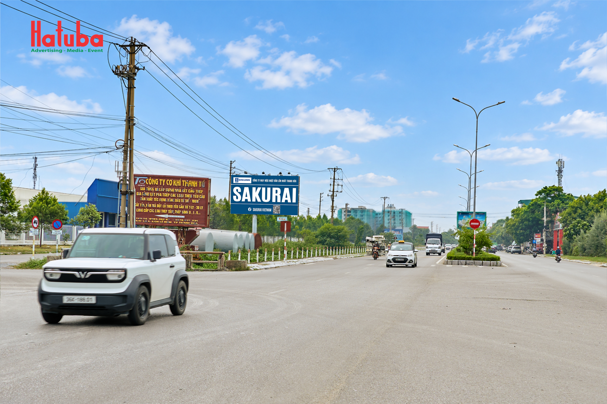 HATUBA triển khai Pano quảng cáo Sakurai tại Thanh Hóa