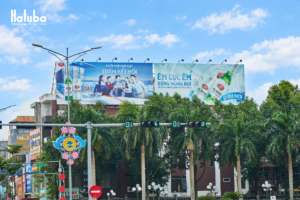Quảng cáo Pano Bia Sài Gòn do HATUBA triển khai tại khu vực trung tâm Thanh Hóa