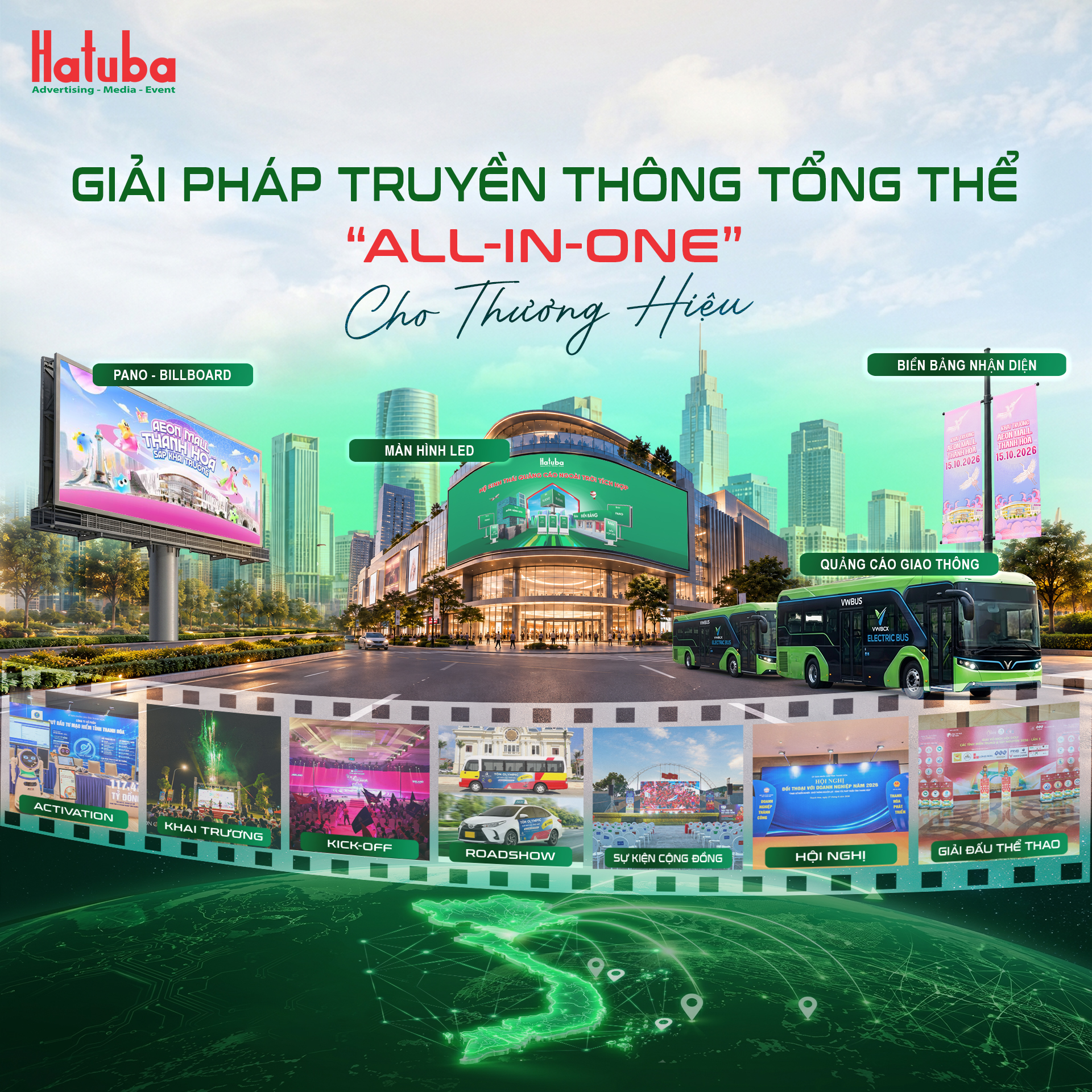 HATUBA cung cấp giải pháp quảng cáo ngoài trời tại Thanh Hóa giúp doanh nghiệp lựa chọn phương án truyền thông phù hợp và tối ưu ngân sách